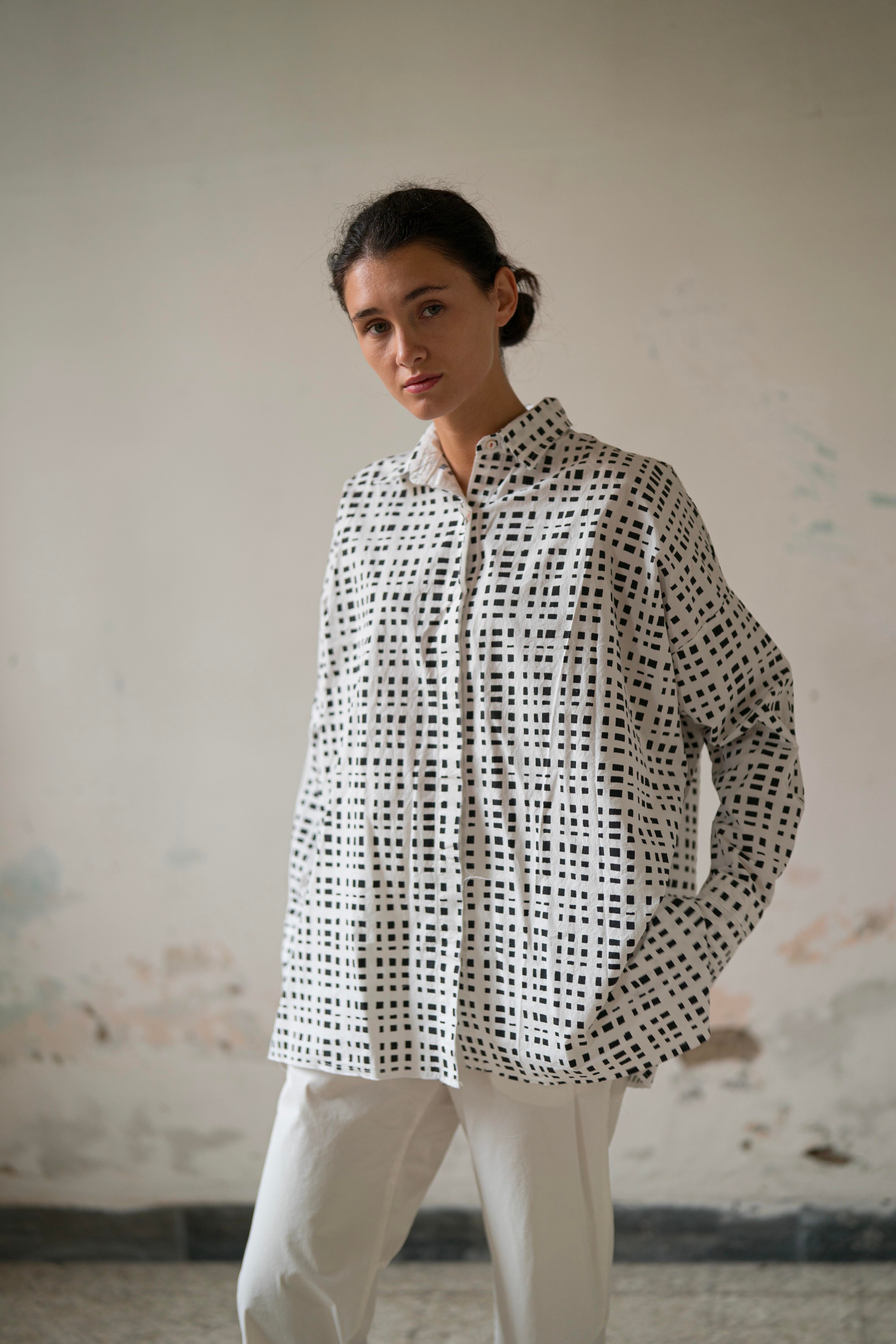 Hannoh Wessel Oversized check shirt Sienna