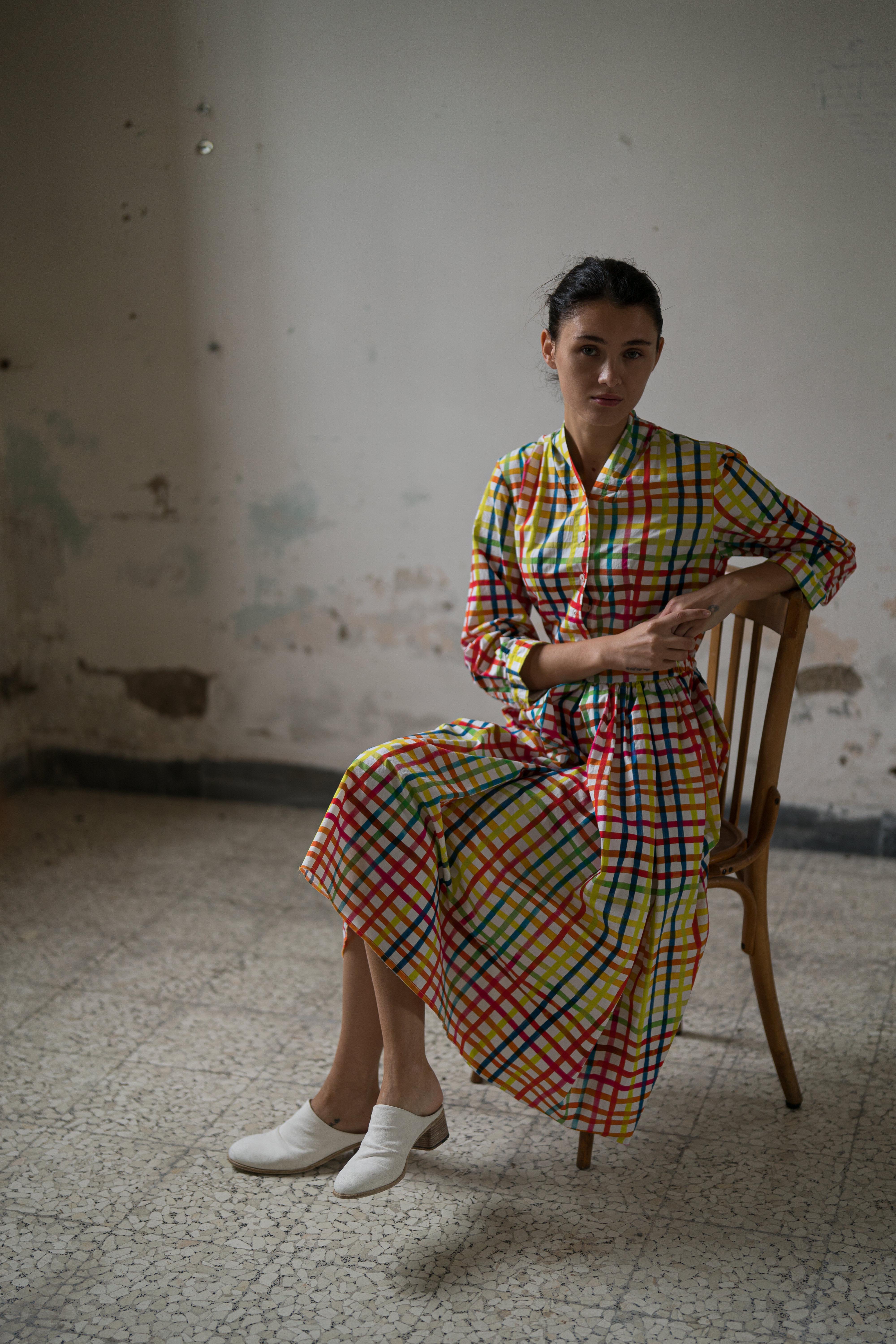 Hannoh Wessel dress Danica Multicolour Check