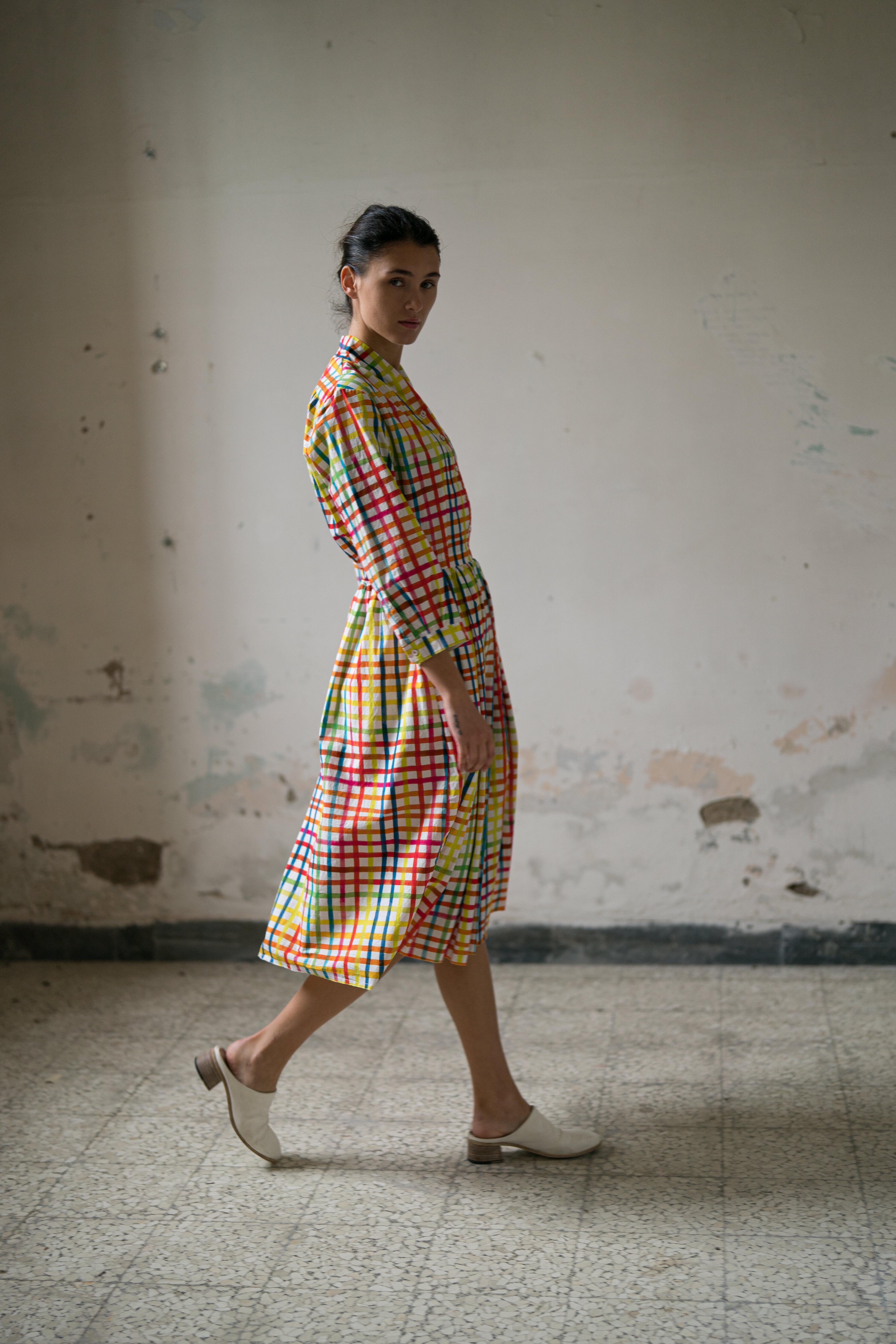 Hannoh Wessel dress Danica Multicolour Check