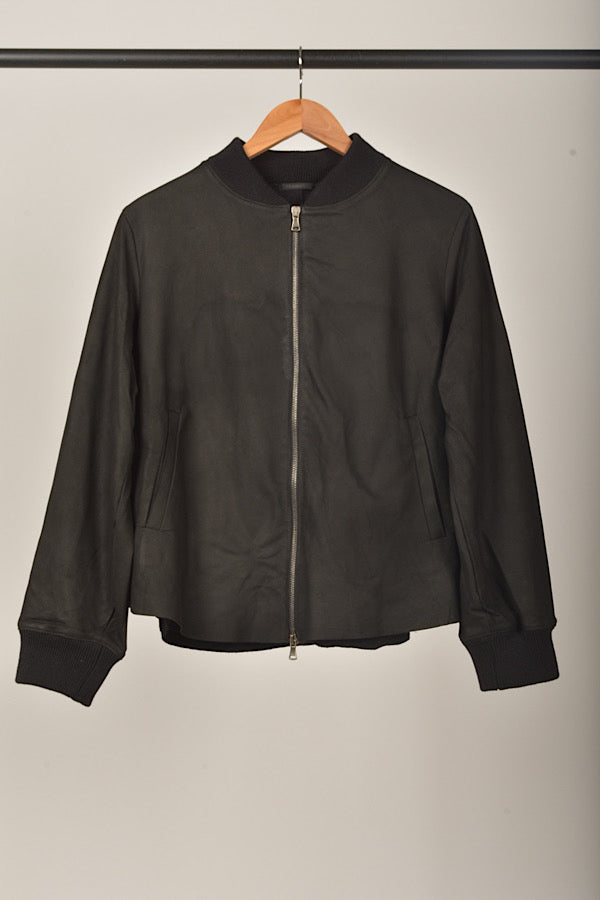 Transit Leather Jacket in Black