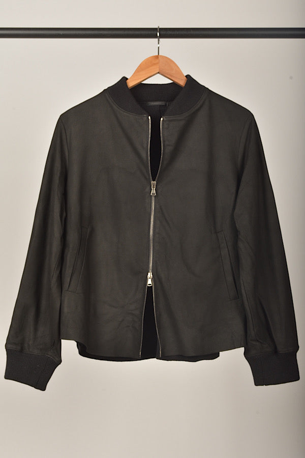 Transit Leather Jacket in Black