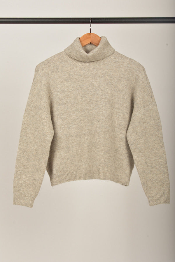 Transit Maglia turtle  neck in light grey