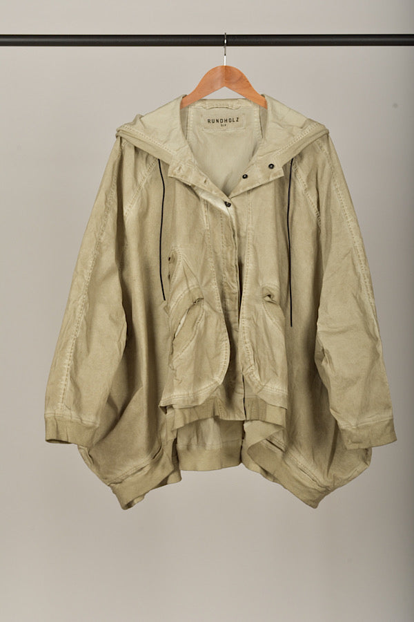 Studio Rundholz Dip Hooded Jacket in Eraser