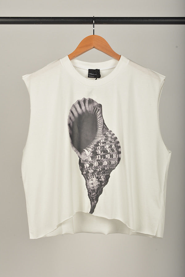 LVL Sleeveless Tee Imia Off White