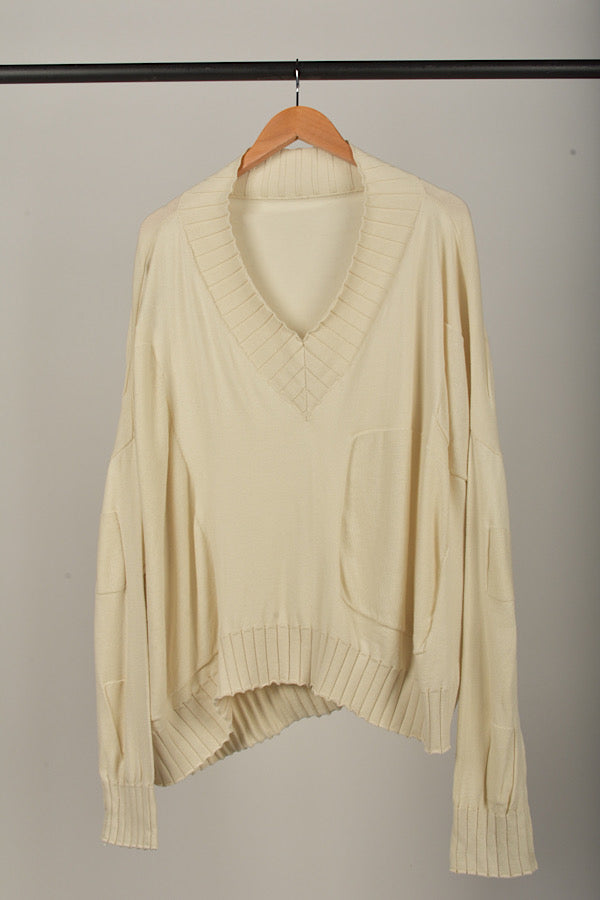 LVL Cacerola jumper in Milky White