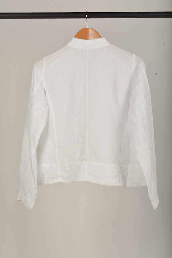 Transit crop linen jacket D136