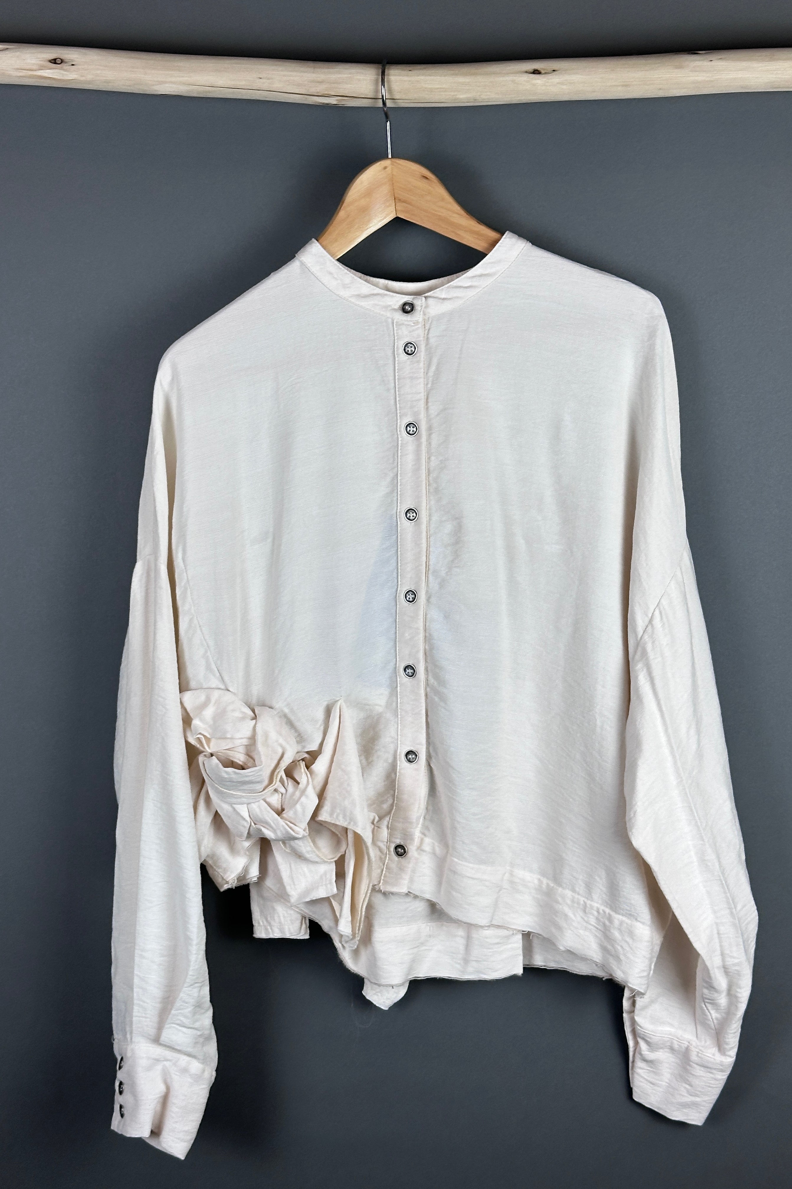 Sanctamuerte cream shirt