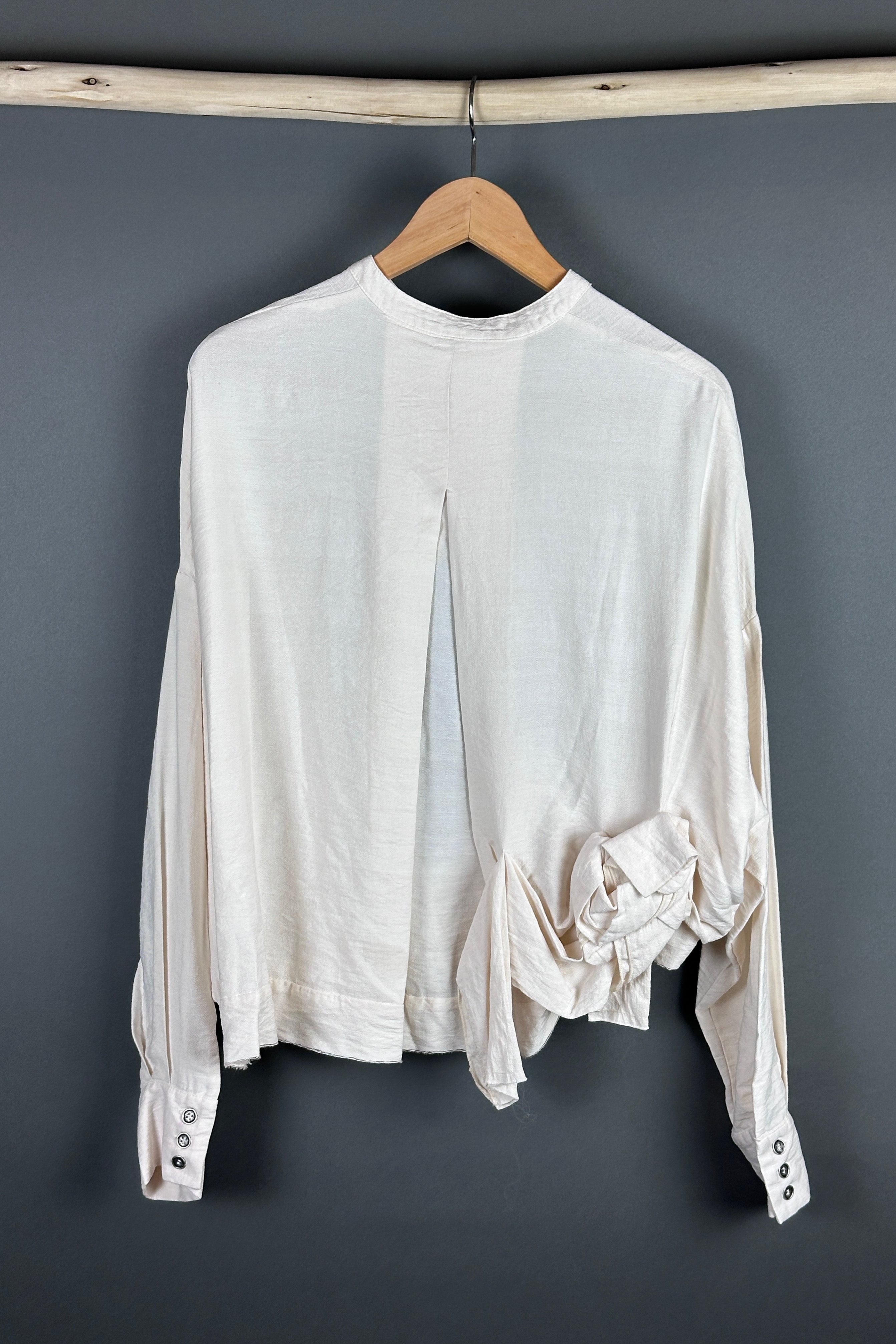 Sanctamuerte cream shirt