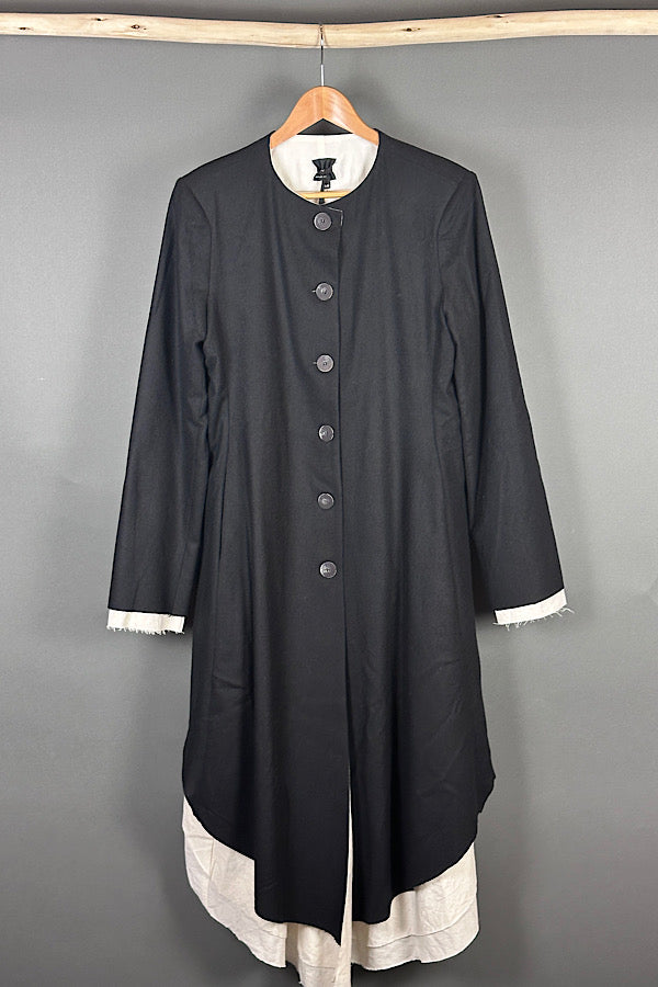 La Vaca Loca Coat with exposed lining