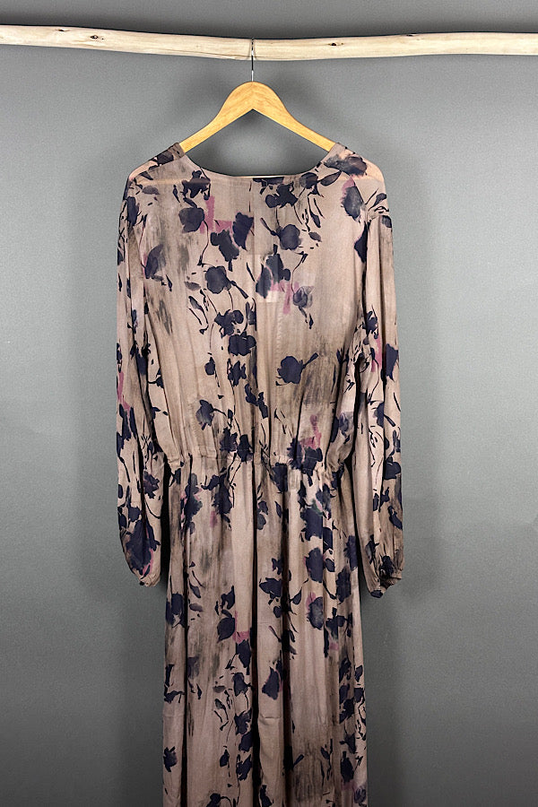 Transit long dress with chocolate palette