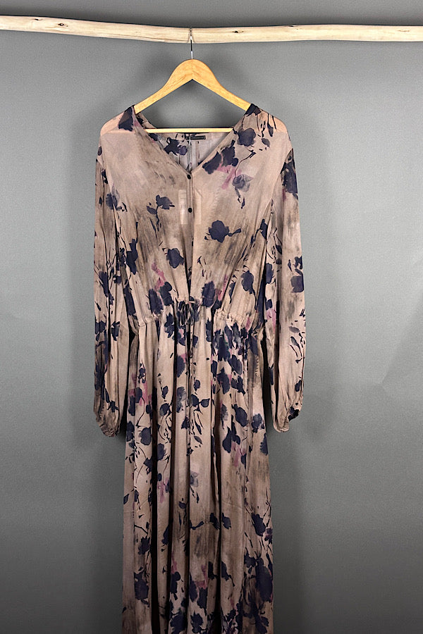 Transit long dress with chocolate palette