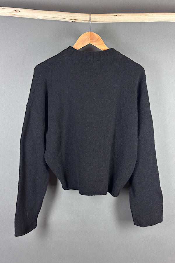 Transit speckled black sweater