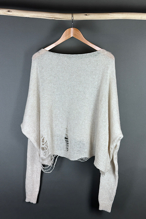 La Vaca Loca Alba Ecru knit