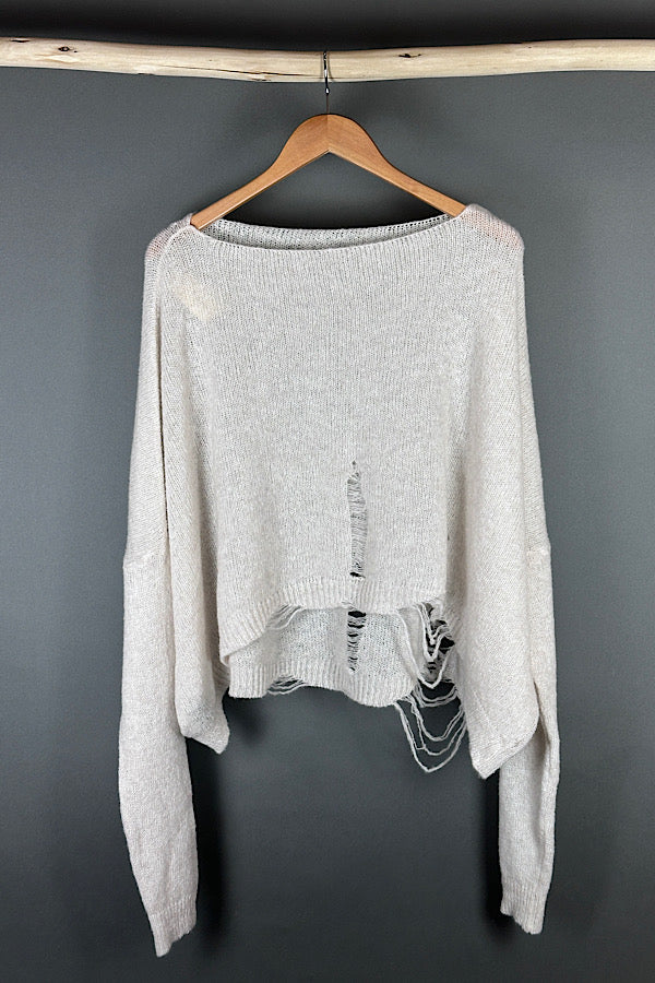 La Vaca Loca Alba Ecru knit