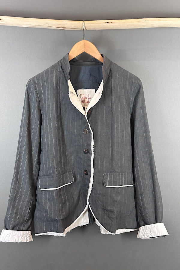 Hannoh Wessel Grey Stripe Valkyrie Jacket