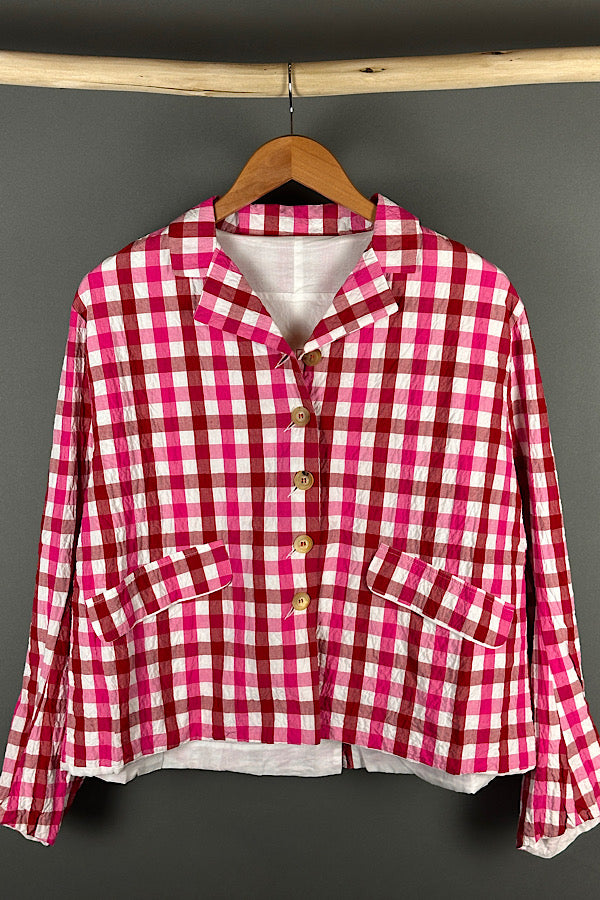 Hannoh Wessel Jacket Juliana Red/Pink Check