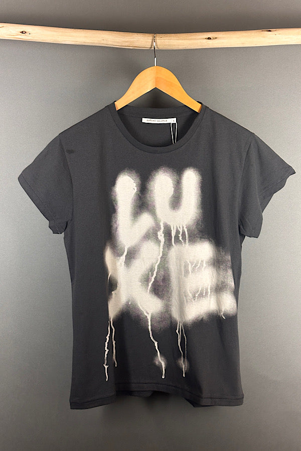 Rabens Salone tee with luxe motif