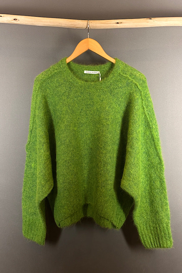 Rabens Saloner viper green boxy sweater