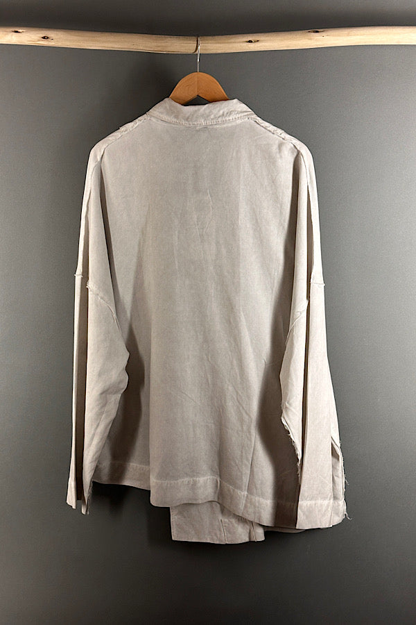 La Vaca Loca Jacket Posee in Cold White