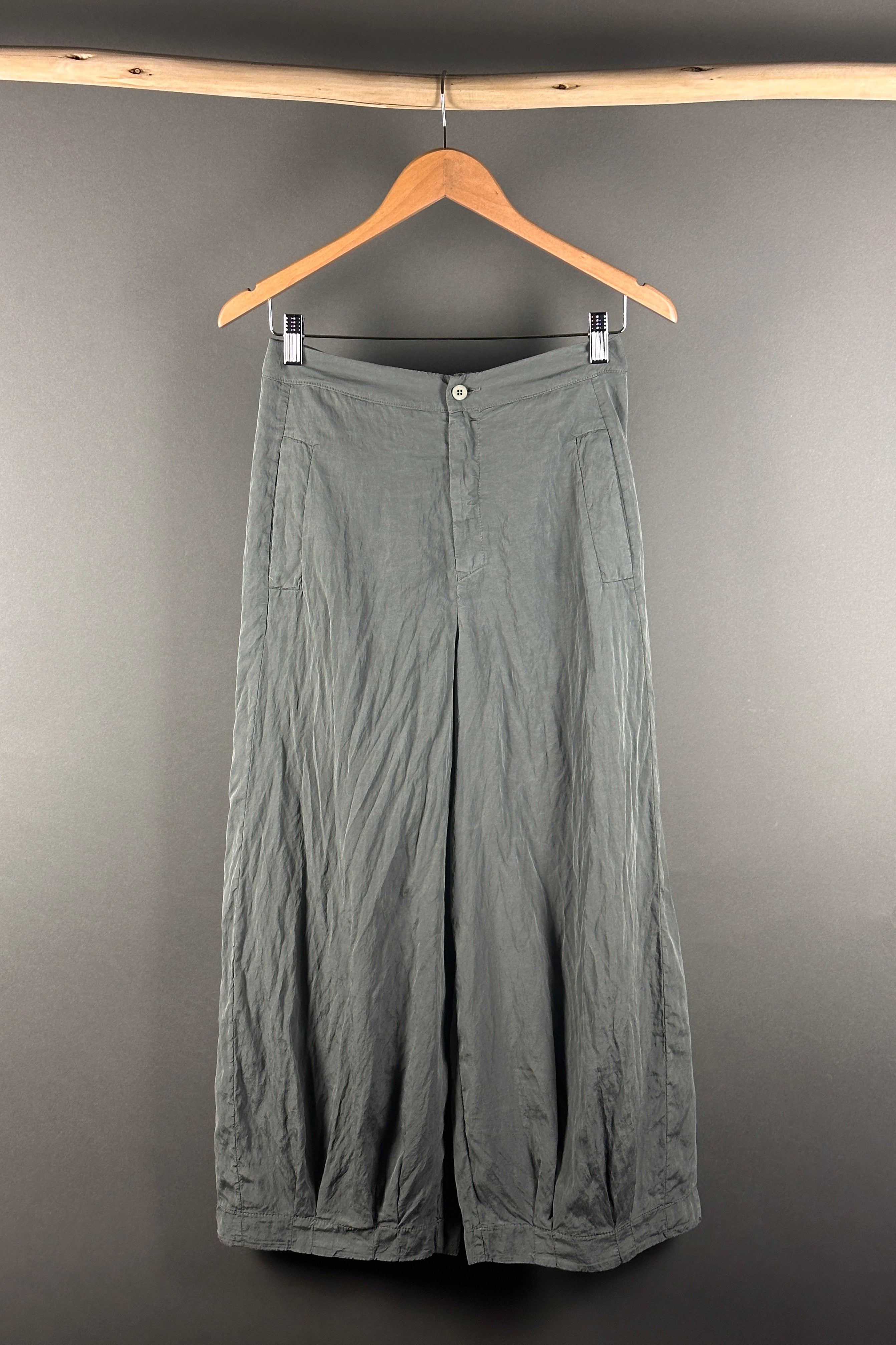 Transit pants In green Silk and Polyamide