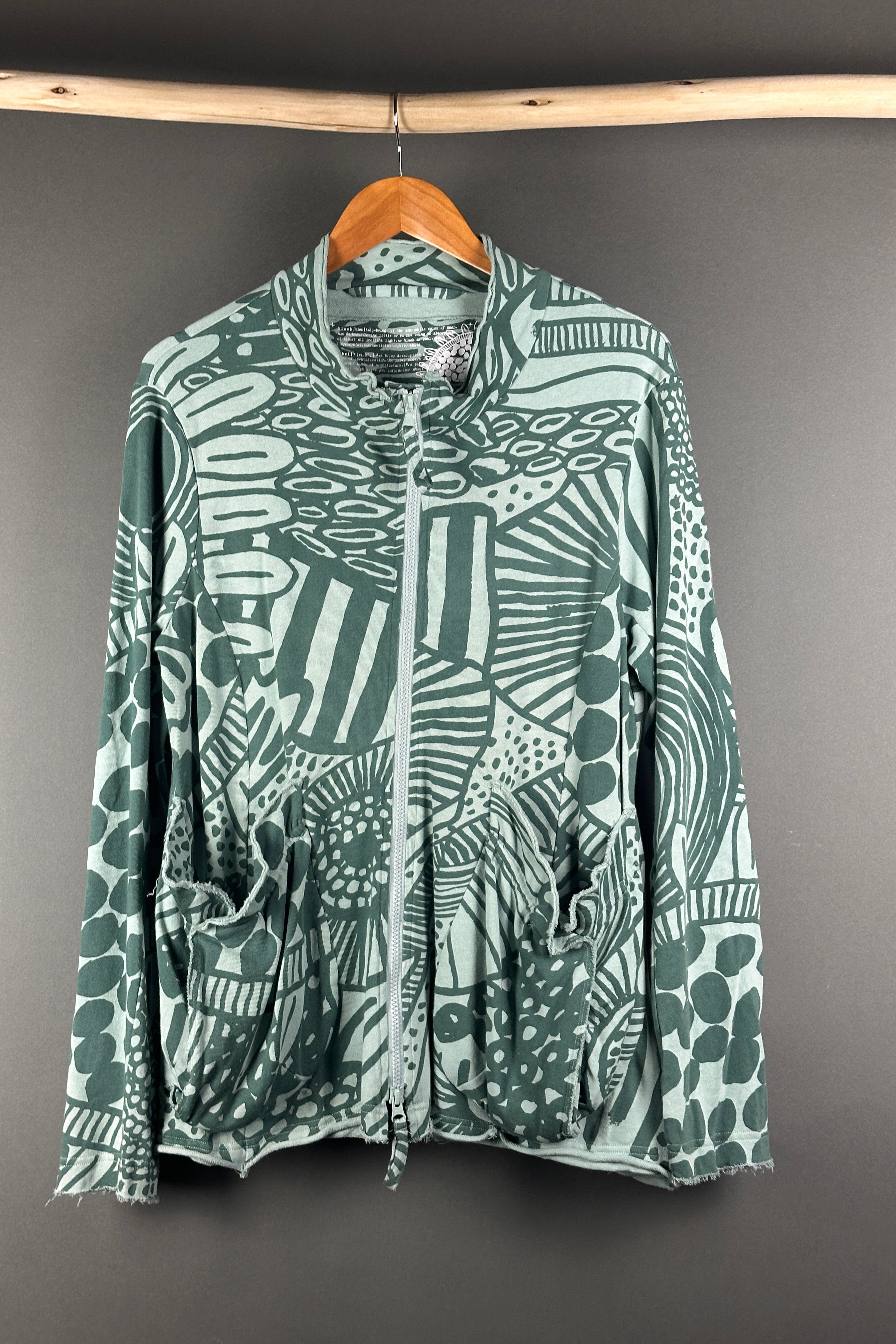 Black Label Jacket in grass print