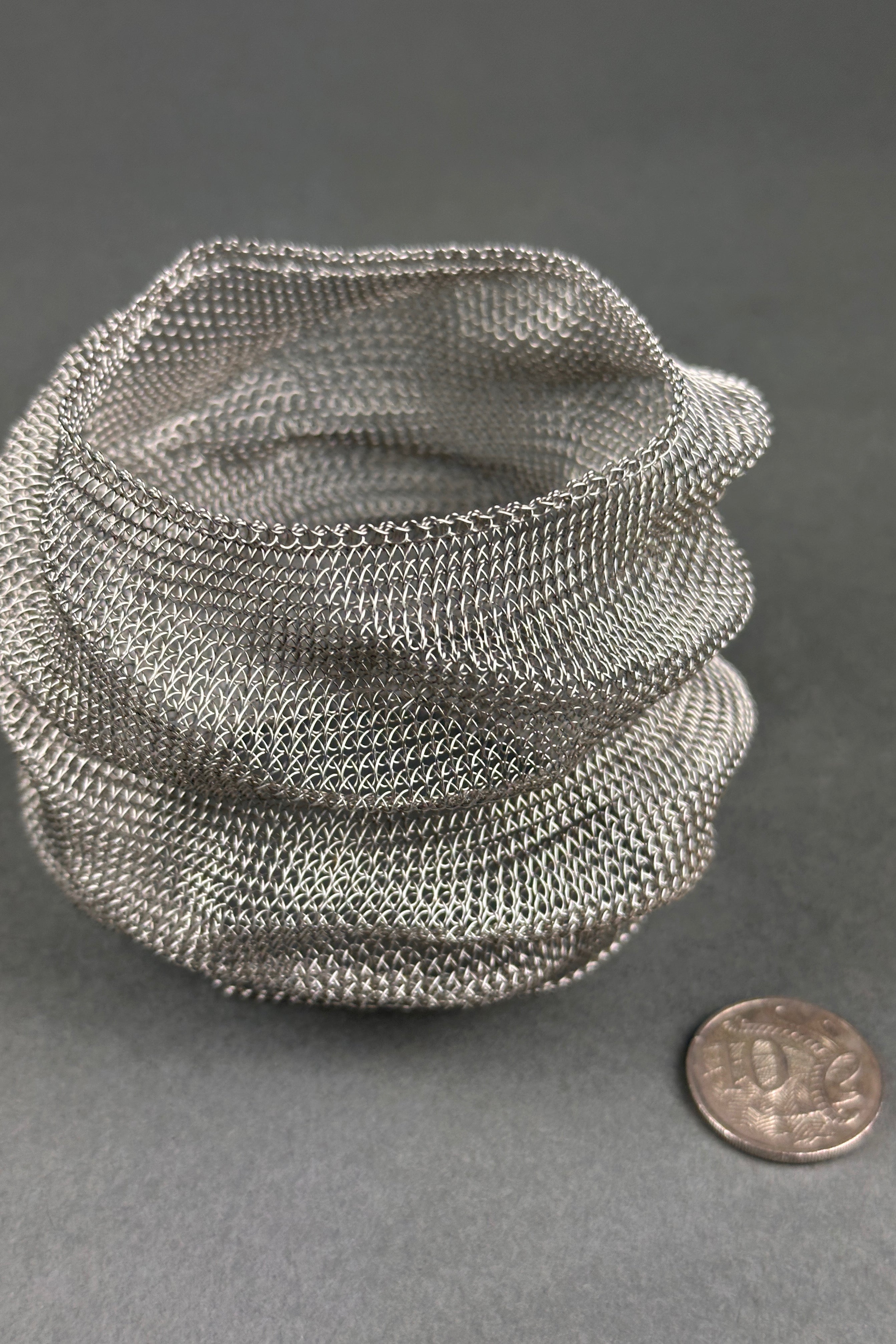 Serious Designed stainless knitted bracelet
