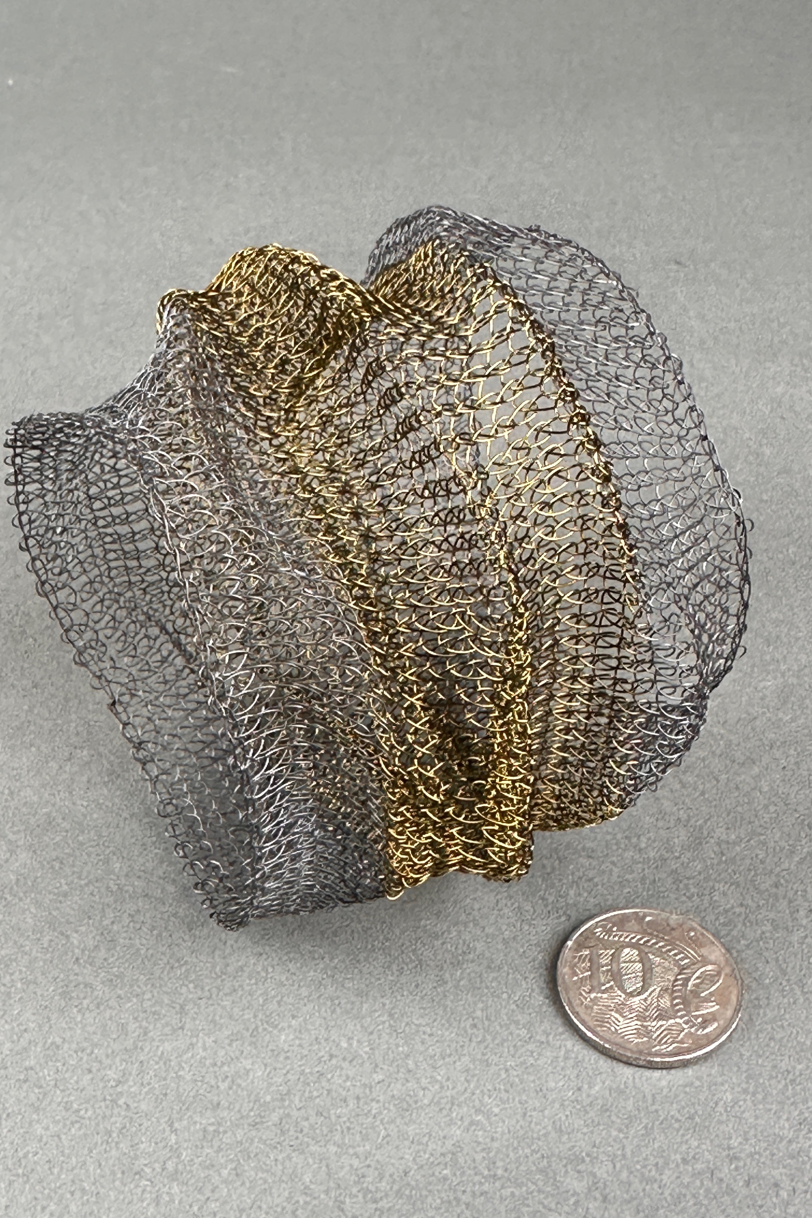 Seriously Designed bracelet in brass and silver stainless