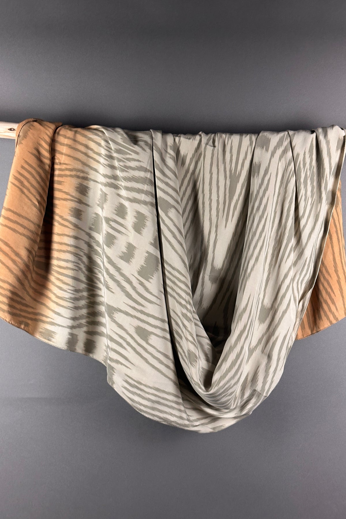 Rabens Saloner Ikat Scarf in Cognac