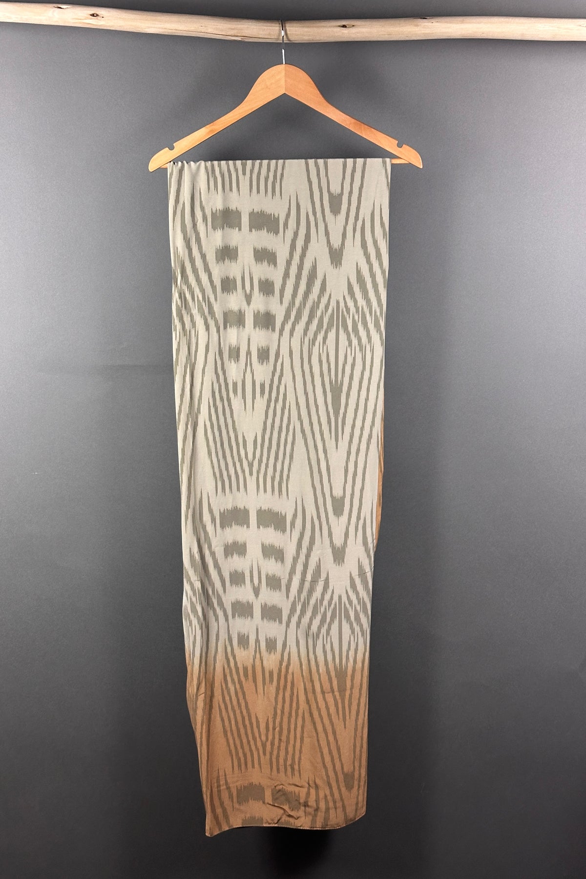Rabens Saloner Ikat Scarf in Cognac