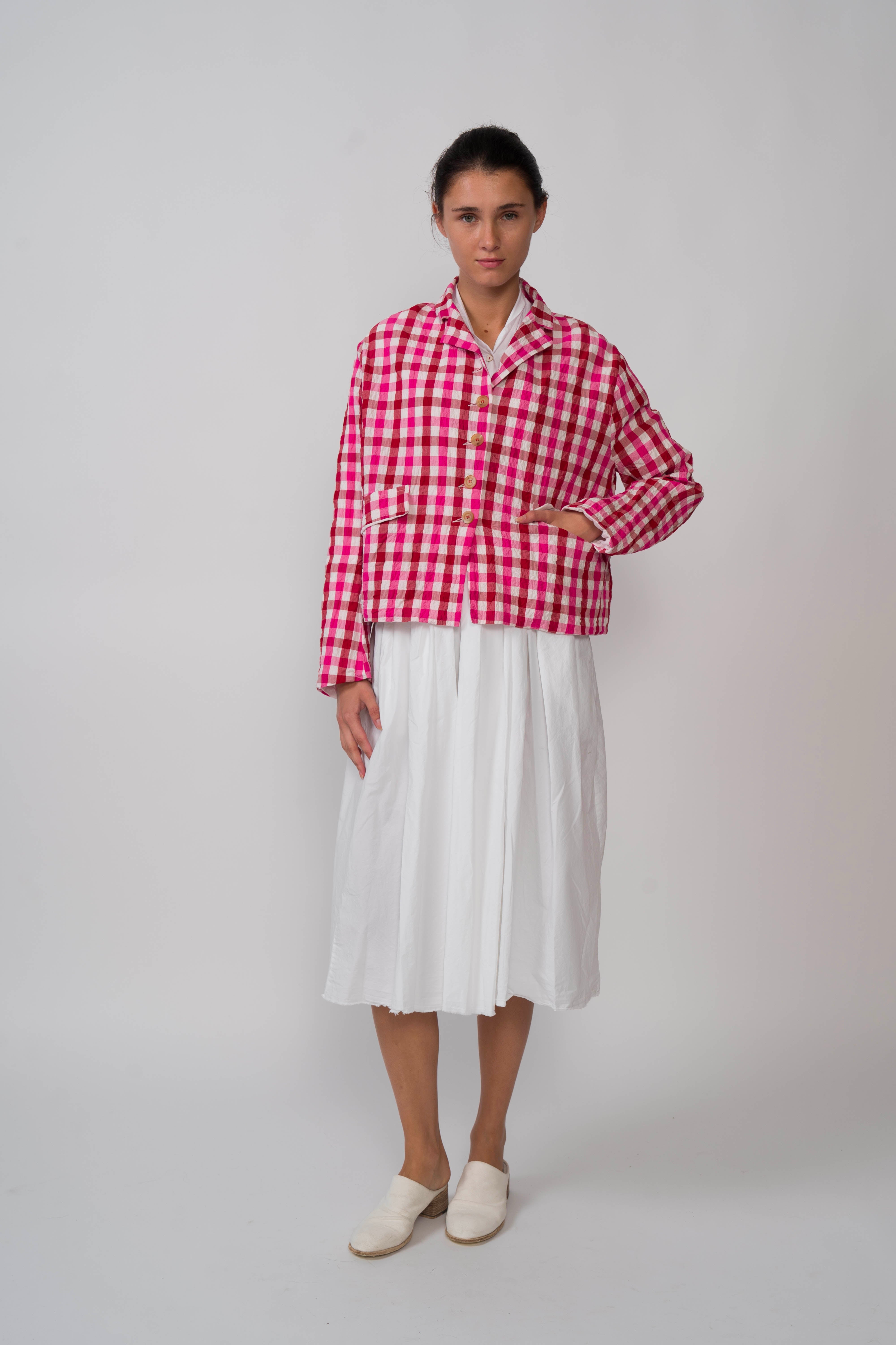 Hannoh Wessel  Jacket Juliana Red/Pink Check