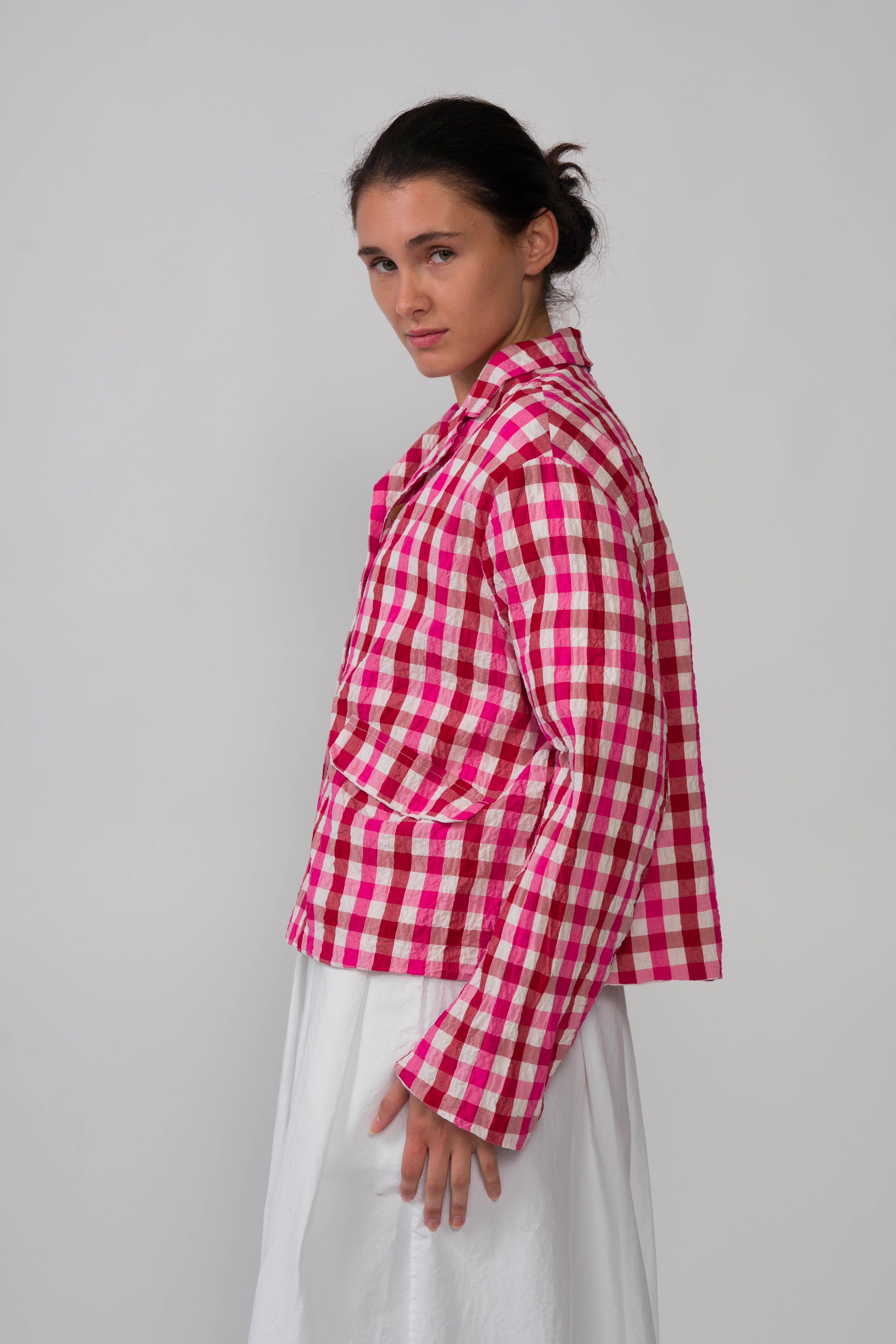 Hannoh Wessel  Jacket Juliana Red/Pink Check