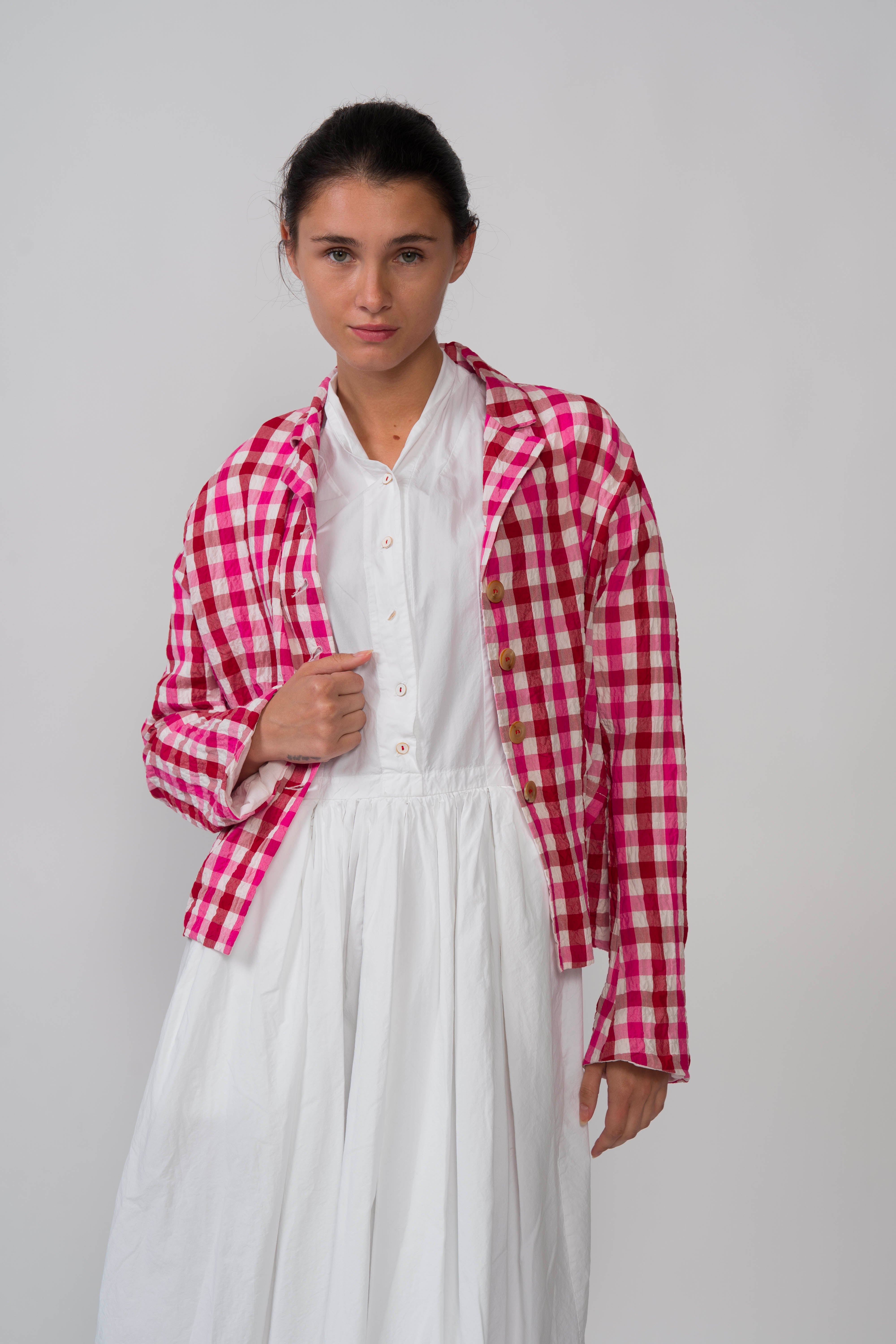 Hannoh Wessel  Jacket Juliana Red/Pink Check