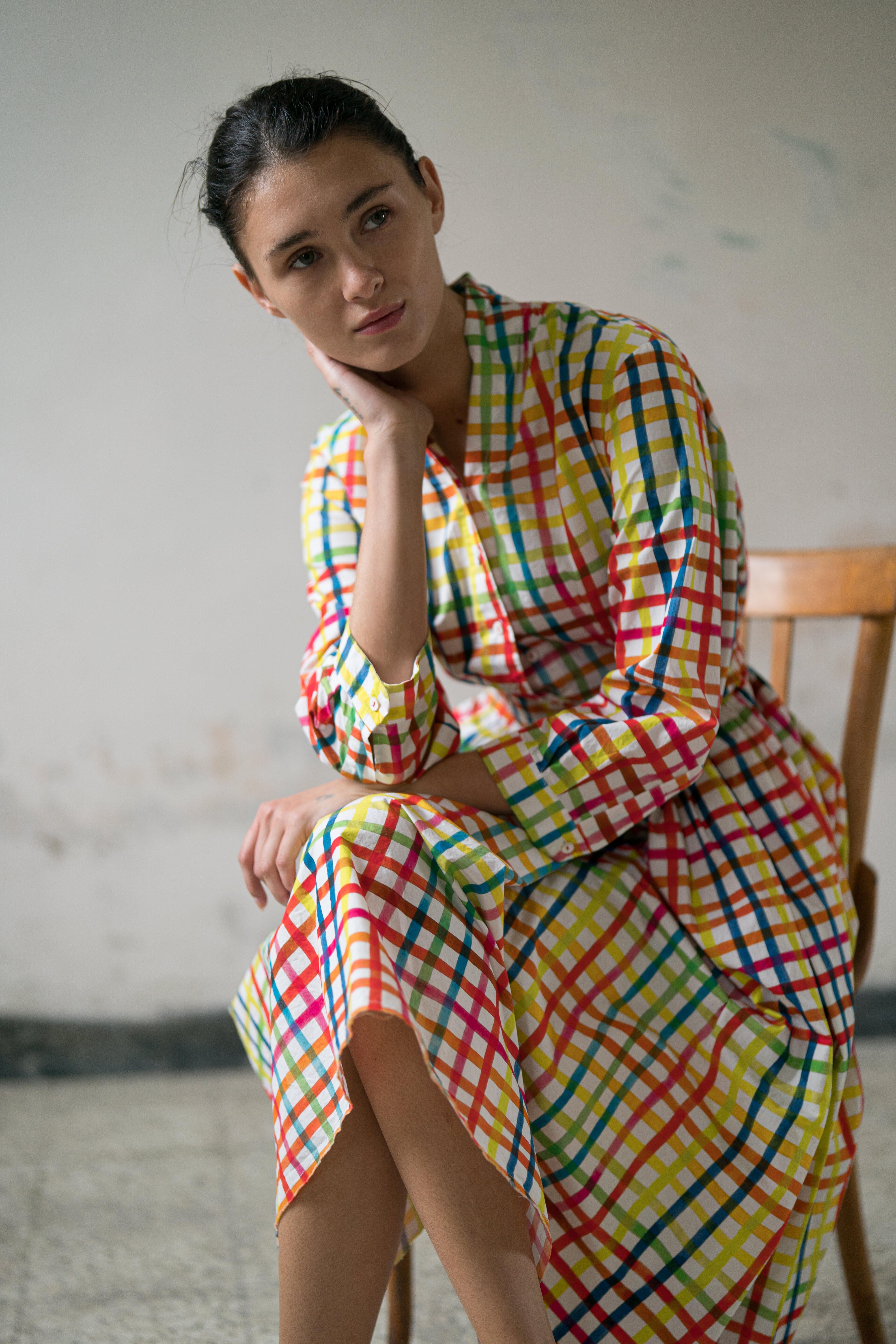 Hannoh Wessel dress Danica Multicolour Check