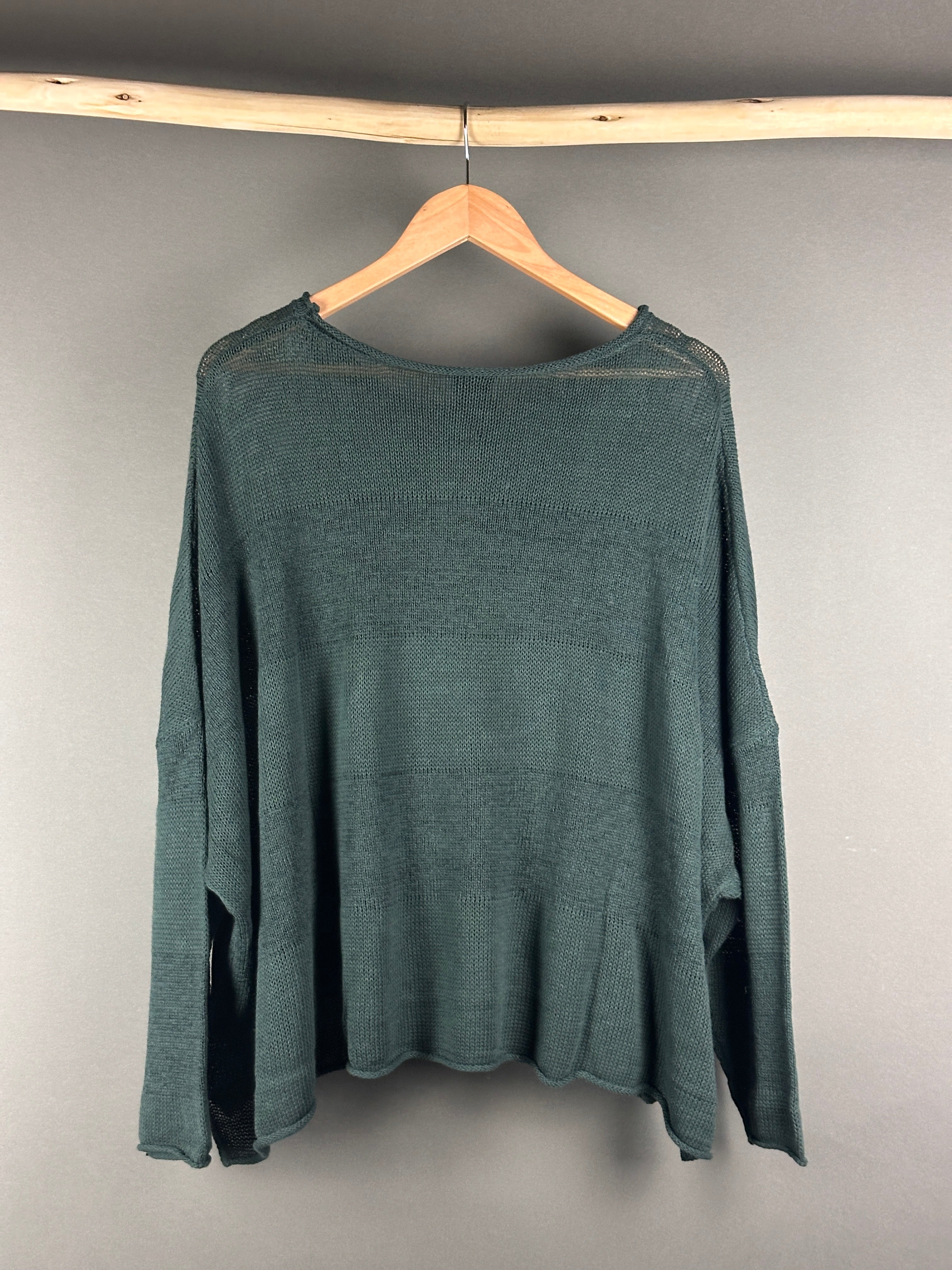 Black Label jumper in tree