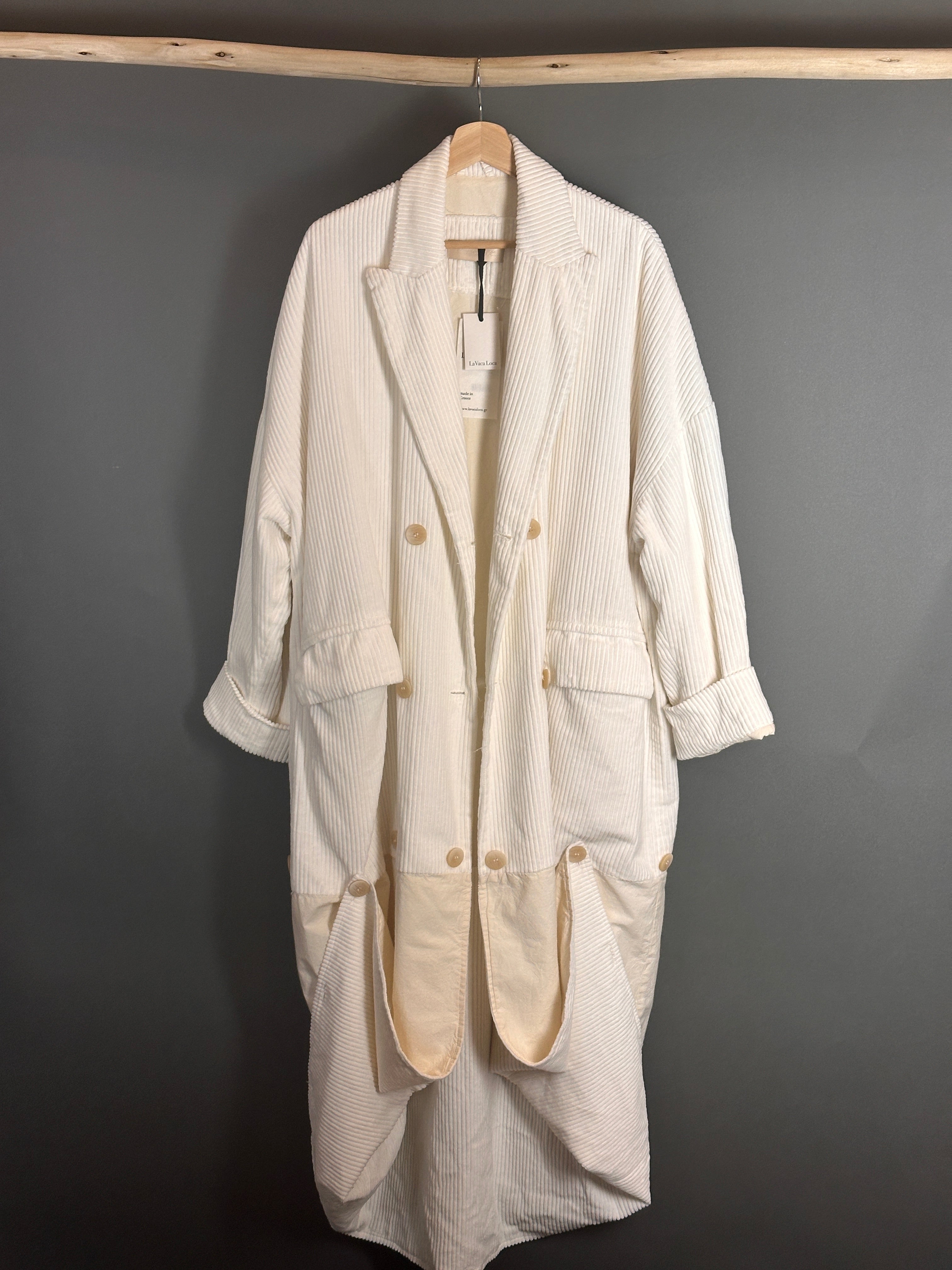 La Vaca Loca unisex coat Palacio in Natural