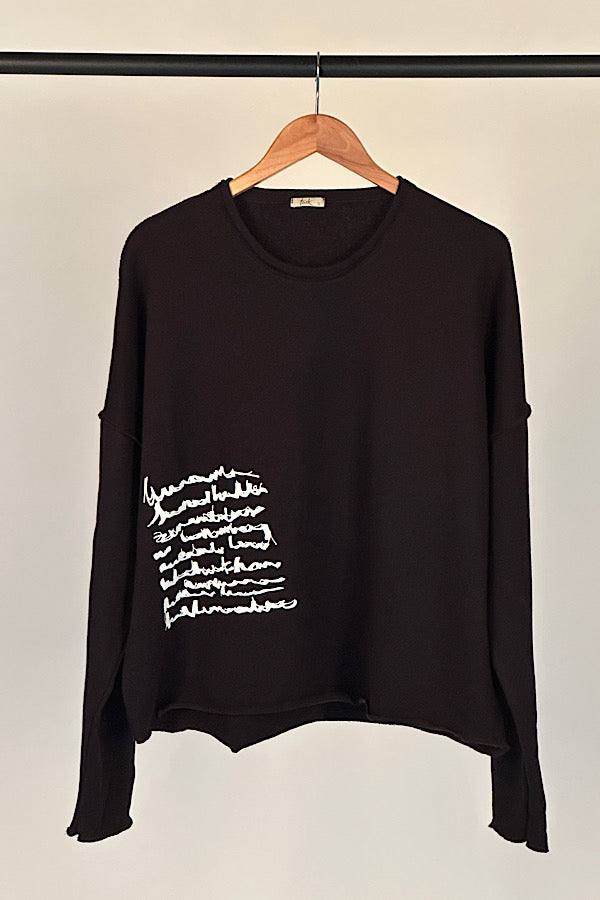 Tzusk loop back cotton crop top