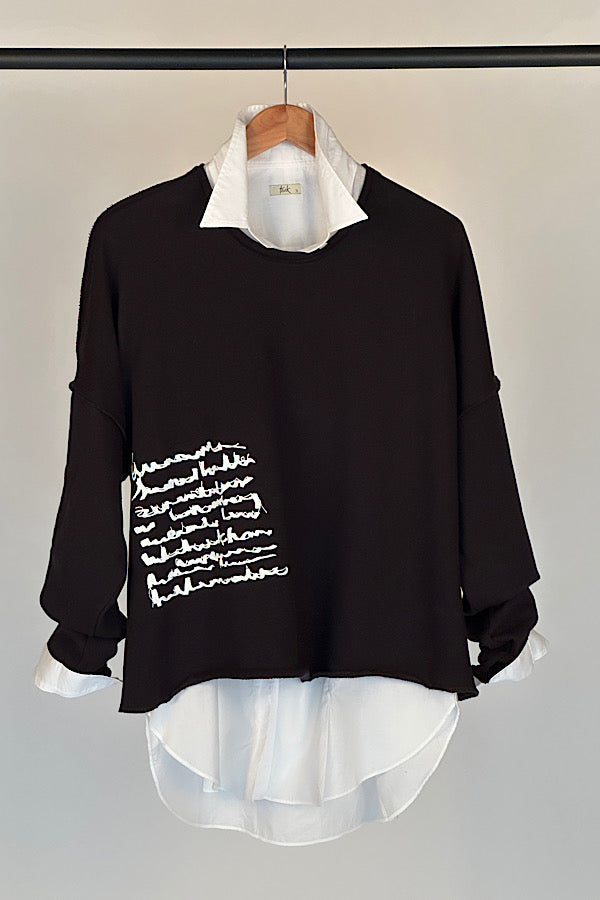 Tzusk loop back cotton crop top