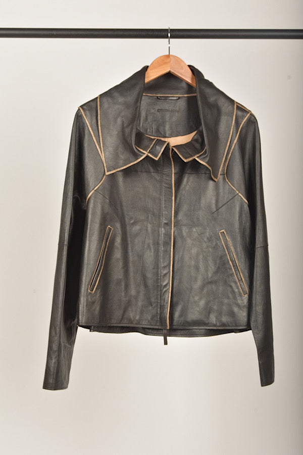 Annette Gorz Leather Jacket Blind