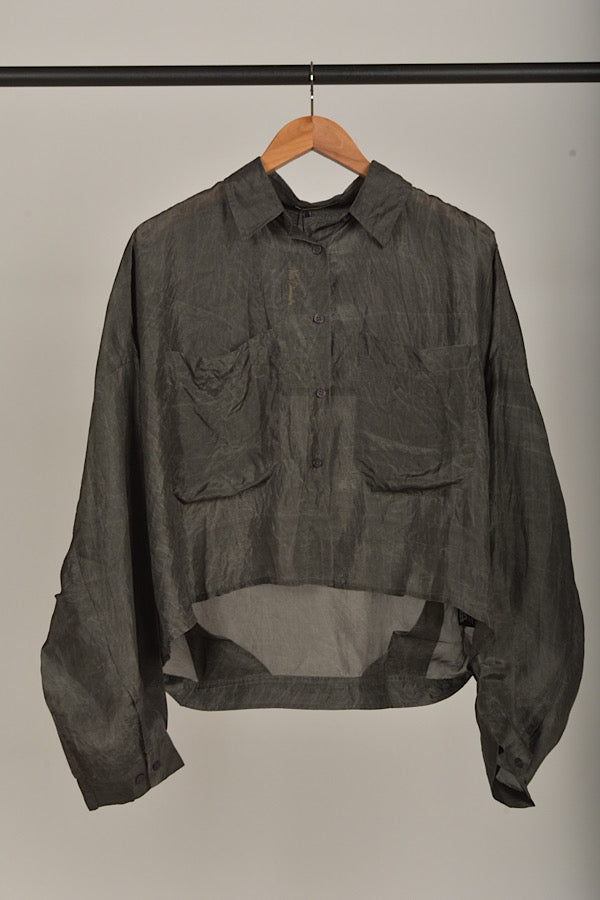 Mes Demoiselles Domi shirt in  black silk