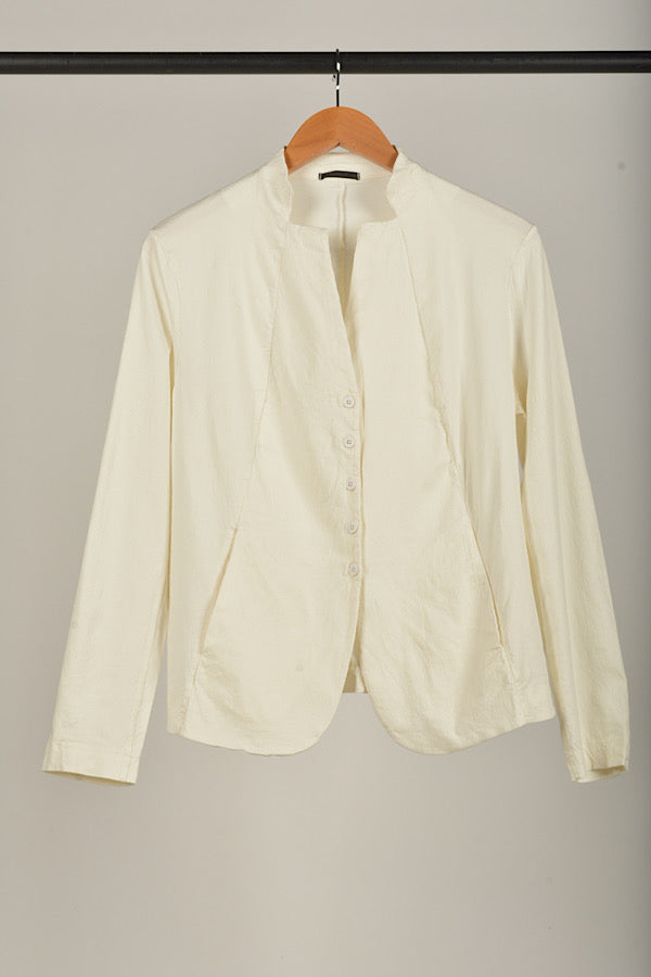 Transit Tailored Stretch Linen Jacket in Milk 151
