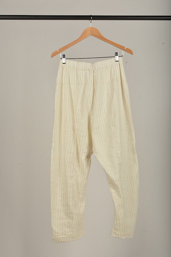 Transit Pinstriped Pant in Milk