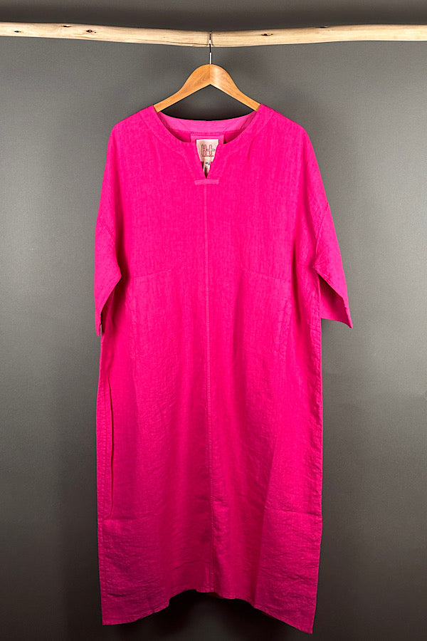 Hannoy Wessel Linen dress Dora in Fuchsia