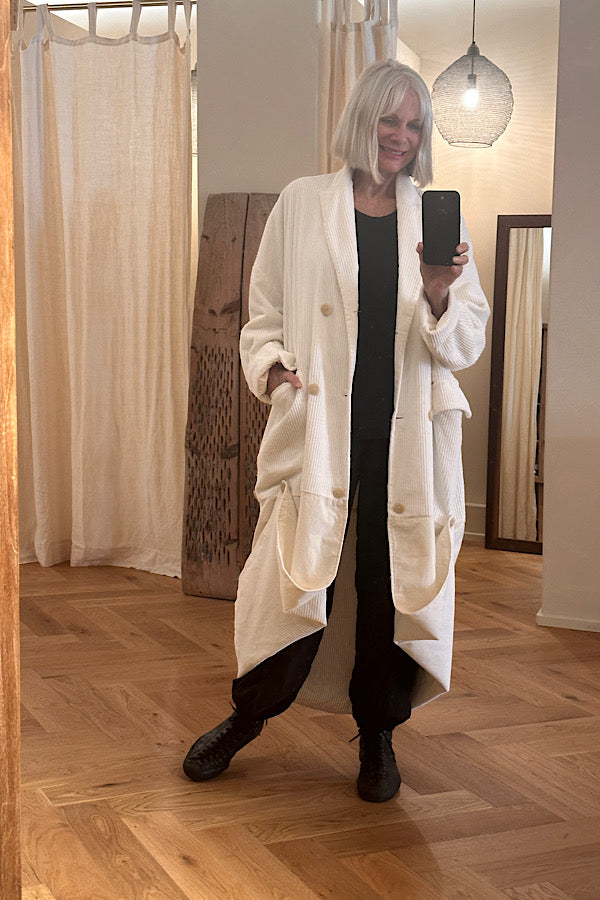 La Vaca Loca unisex coat Palacio in Natural