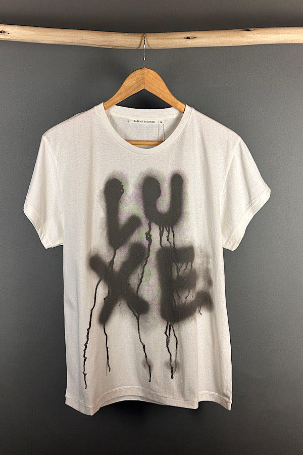 Rabens Saloner Lux tee shirt Ambla n chalk
