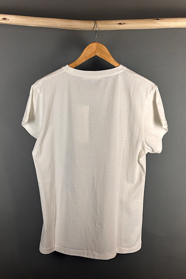 Rabens Saloner Lux tee shirt Ambla n chalk