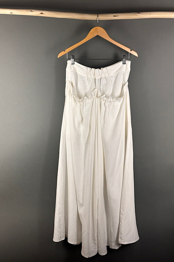 La Vaca Loca  flared viscose pants Normale in Off white