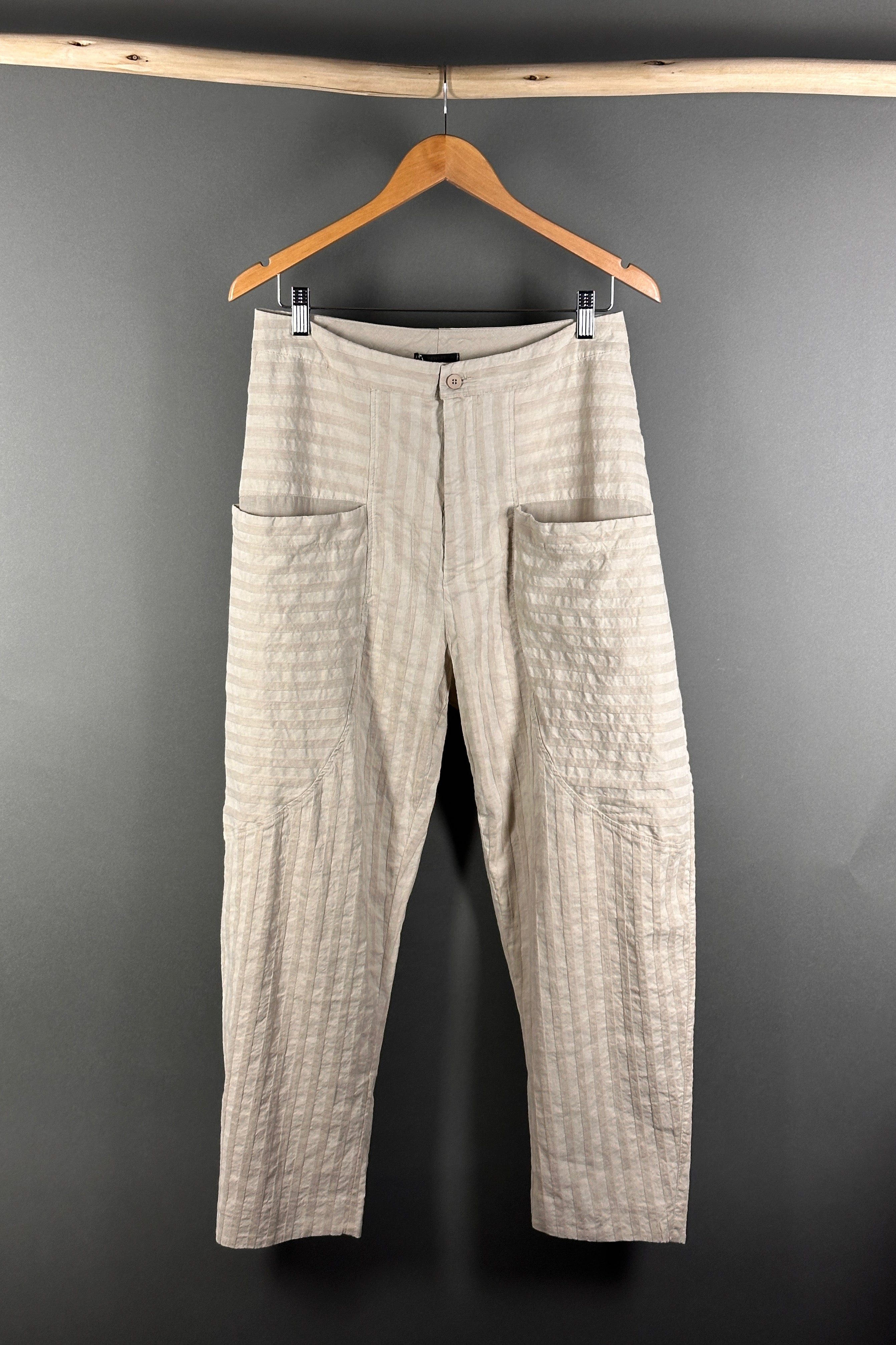 Transit dropped crotch pants in Sand