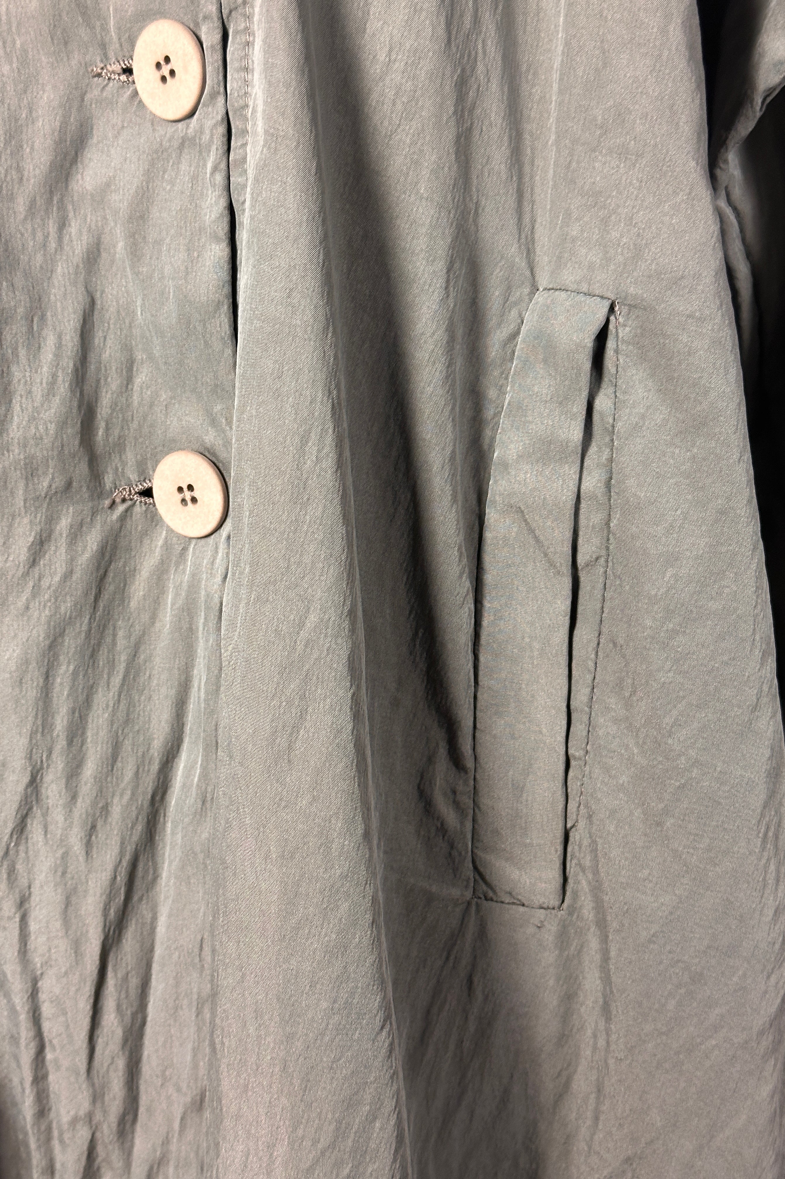 Transit coat in Grey Silk mix