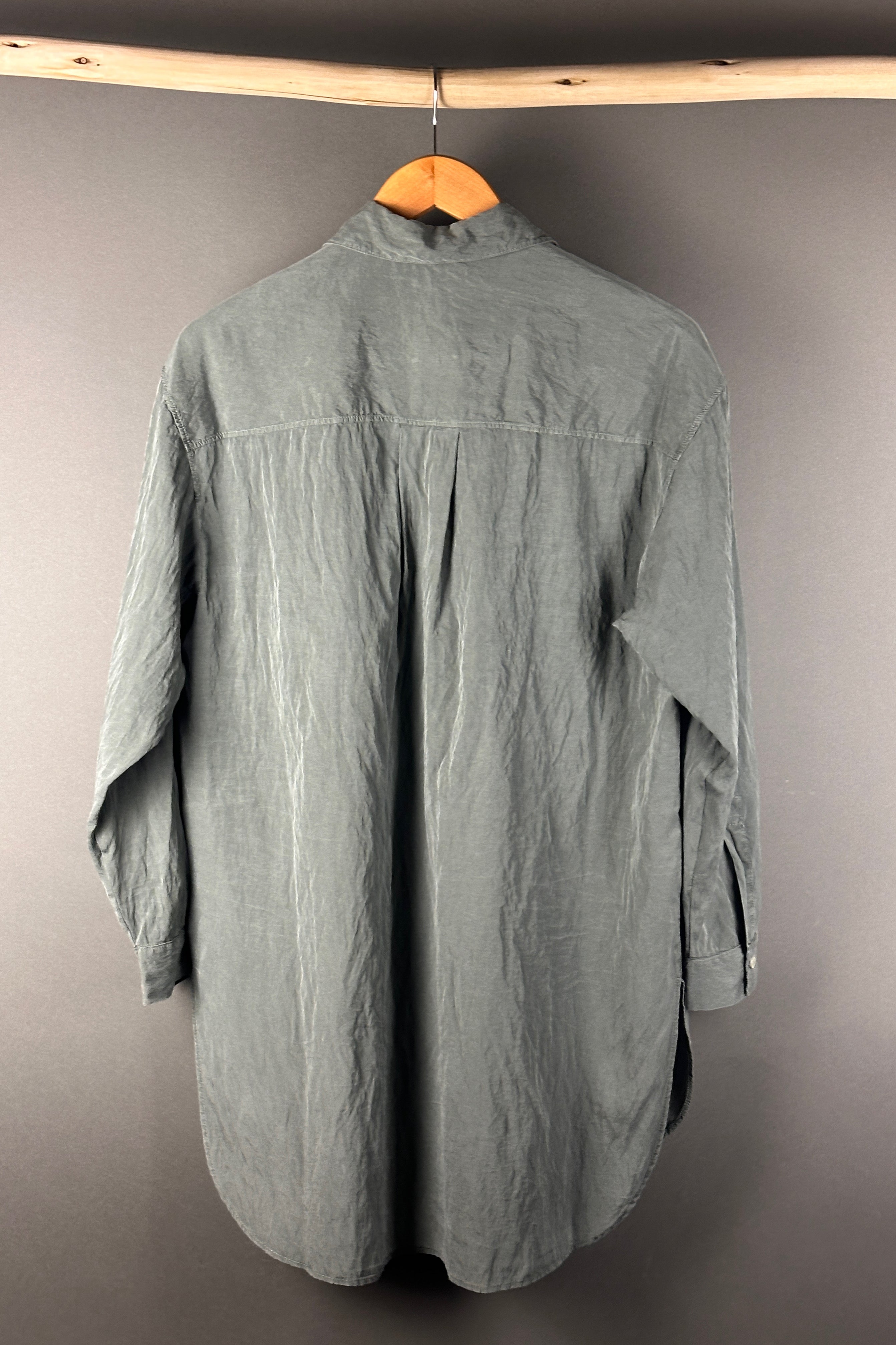 Transit shirt in Green silk mix