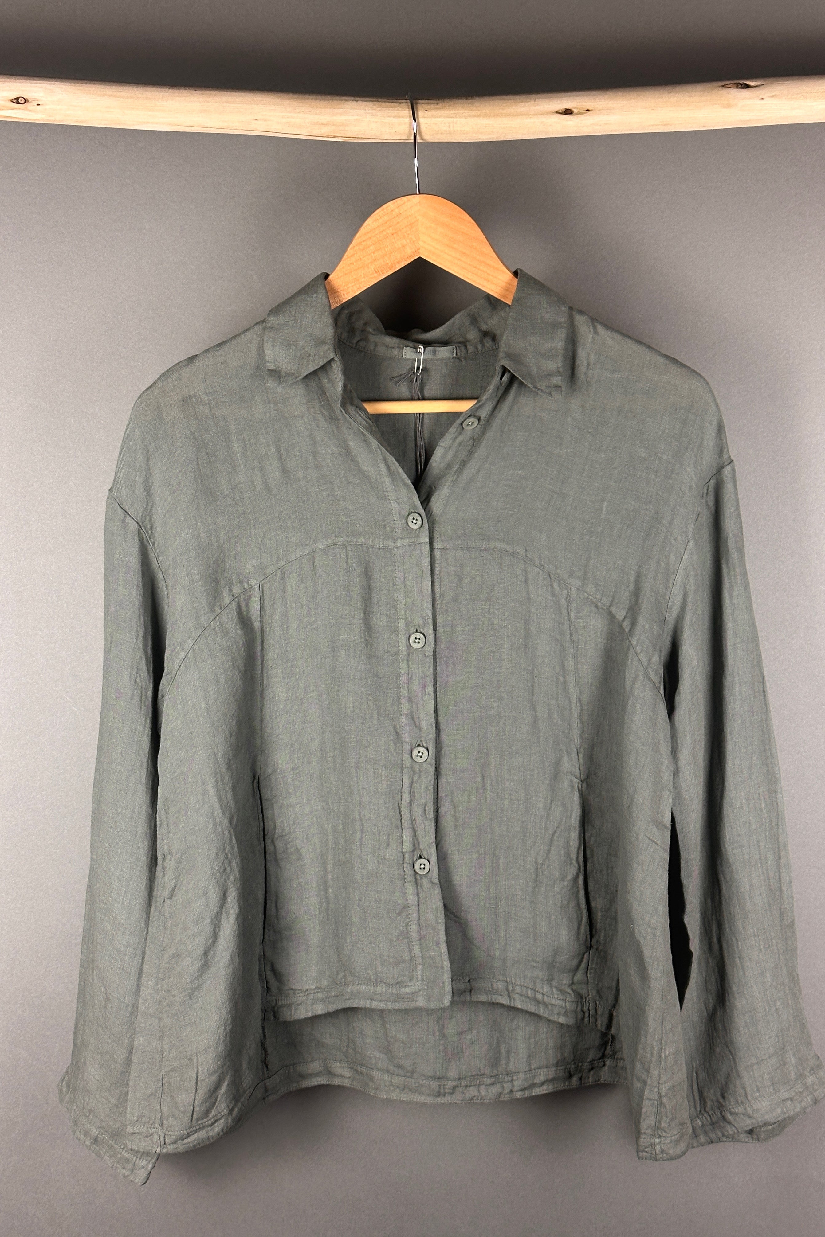 Transit boxy  shirt in green